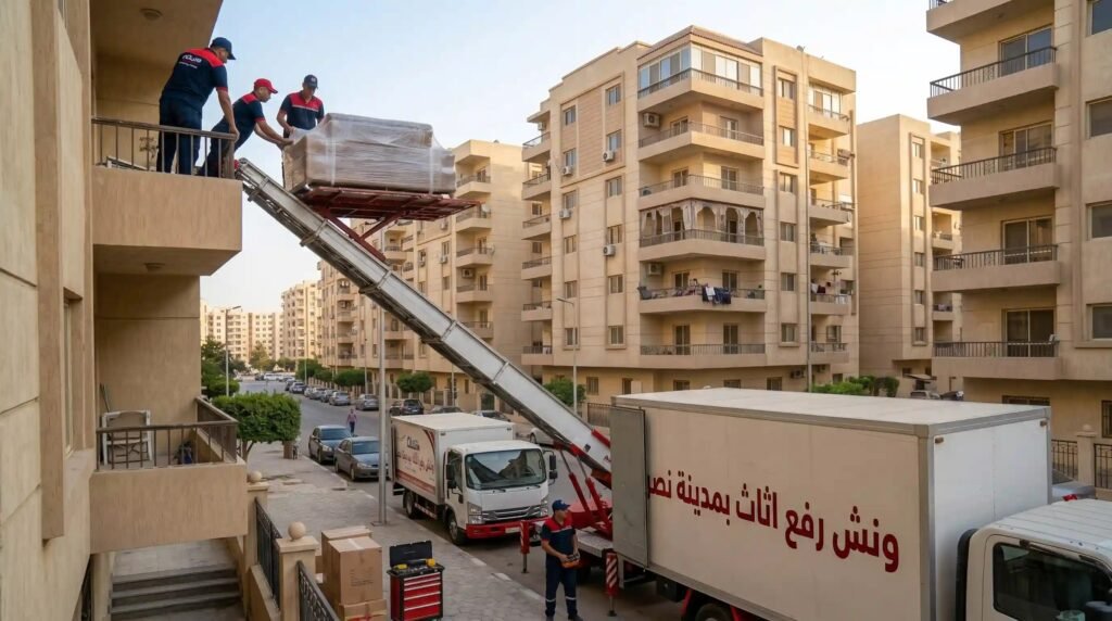 ارخص ونش رفع اثاث بمدينة نصر