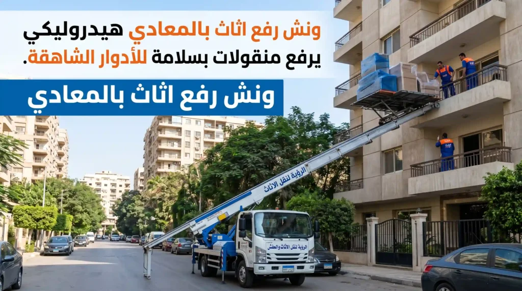 ونش رفع اثاث بالمعادي