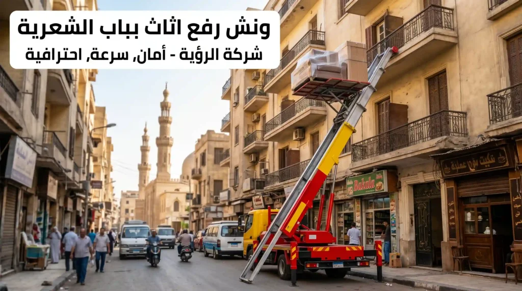 ونش رفع اثاث بباب الشعرية
