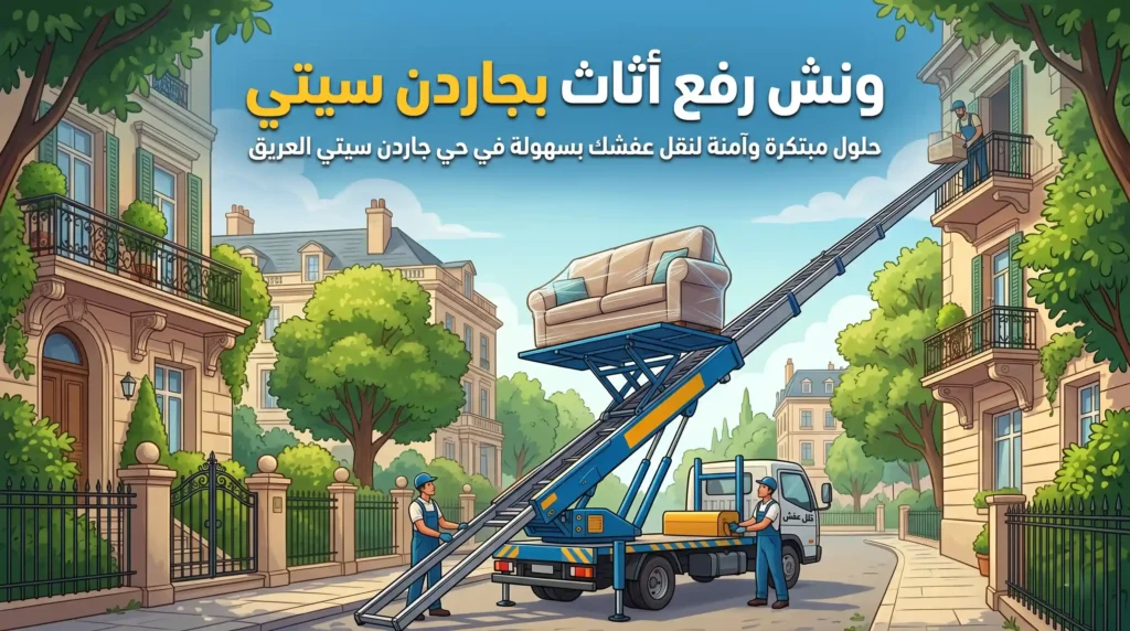 ونش رفع اثاث بجاردن سيتي