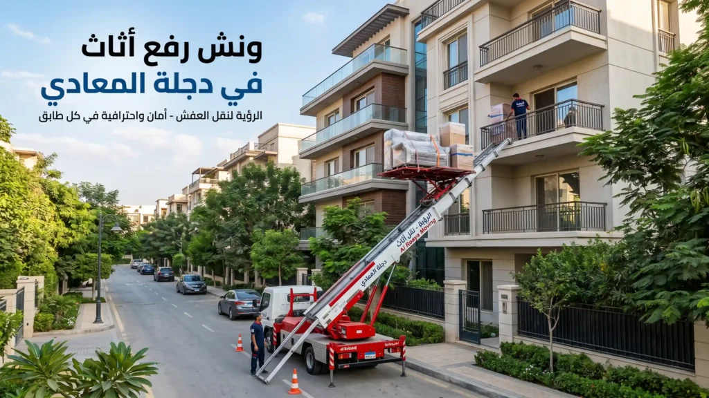 ونش رفع اثاث في دجلة المعادي
