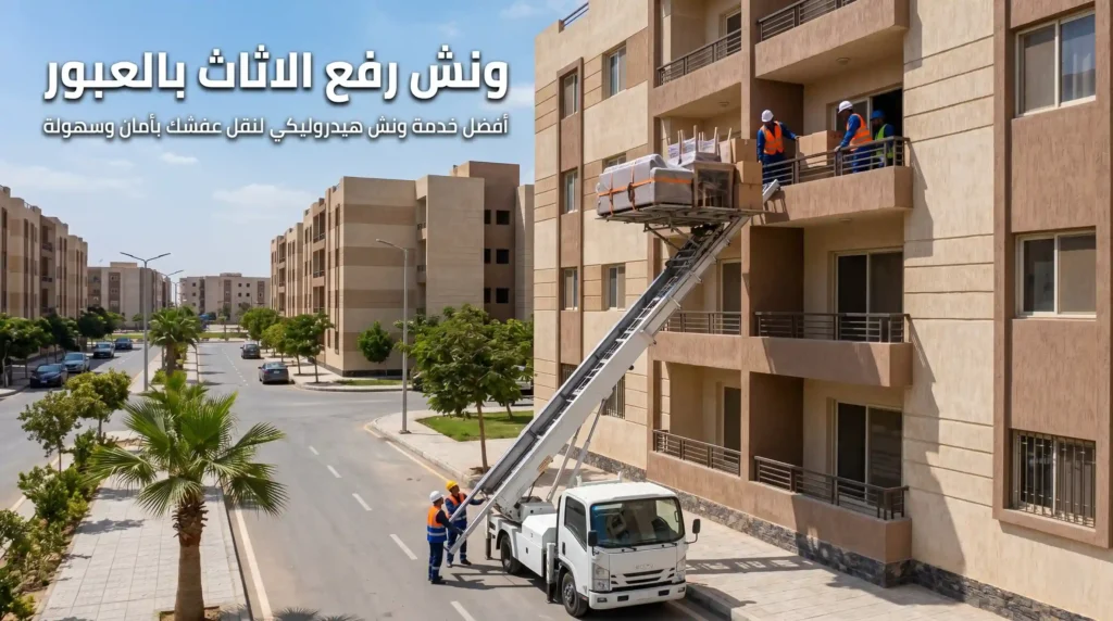 ونش رفع الاثاث بالعبور