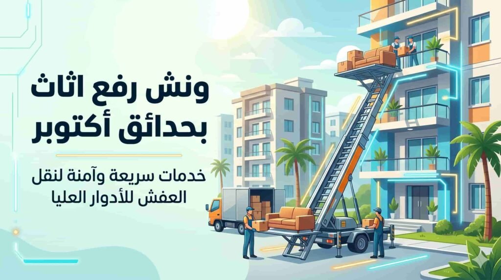 ارخص ونش رفع اثاث بحدائق أكتوبر
