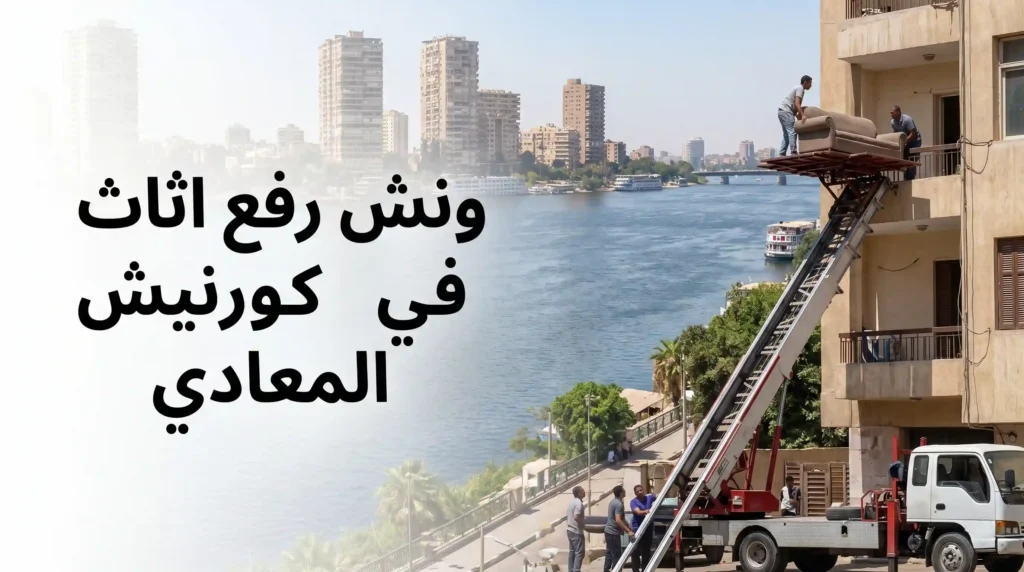 ارخص ونش رفع اثاث في كورنيش المعادي