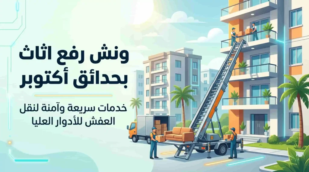ونش رفع اثاث بحدائق أكتوبر