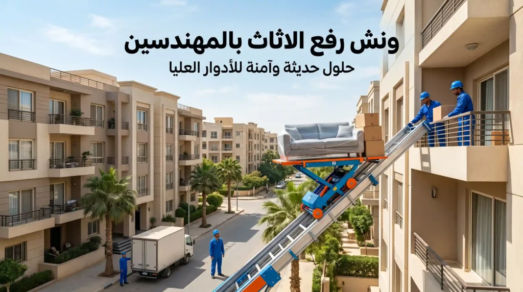 ونش رفع الاثاث بالمهندسين
